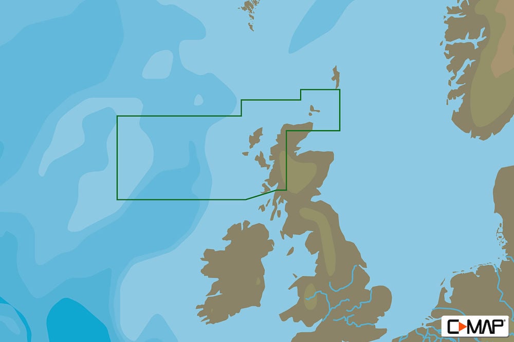 C-MAP EW-N324 : MAX-N L: WESTERN ISLES TO FAIR ISLE : West European Coasts - Local