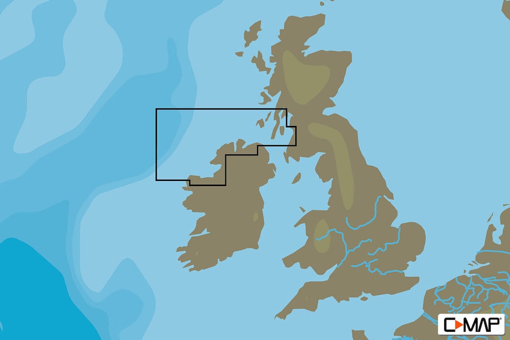 C-MAP EW-N330 : MAX-N L: DONEGAL BAY TO RATHLIN ISLAND : West European Coasts - Local