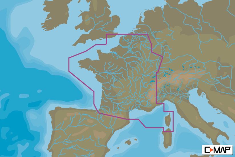 C-MAP EW-Y065 - France Coastal And Inland - MAX-N+ -European-Wide