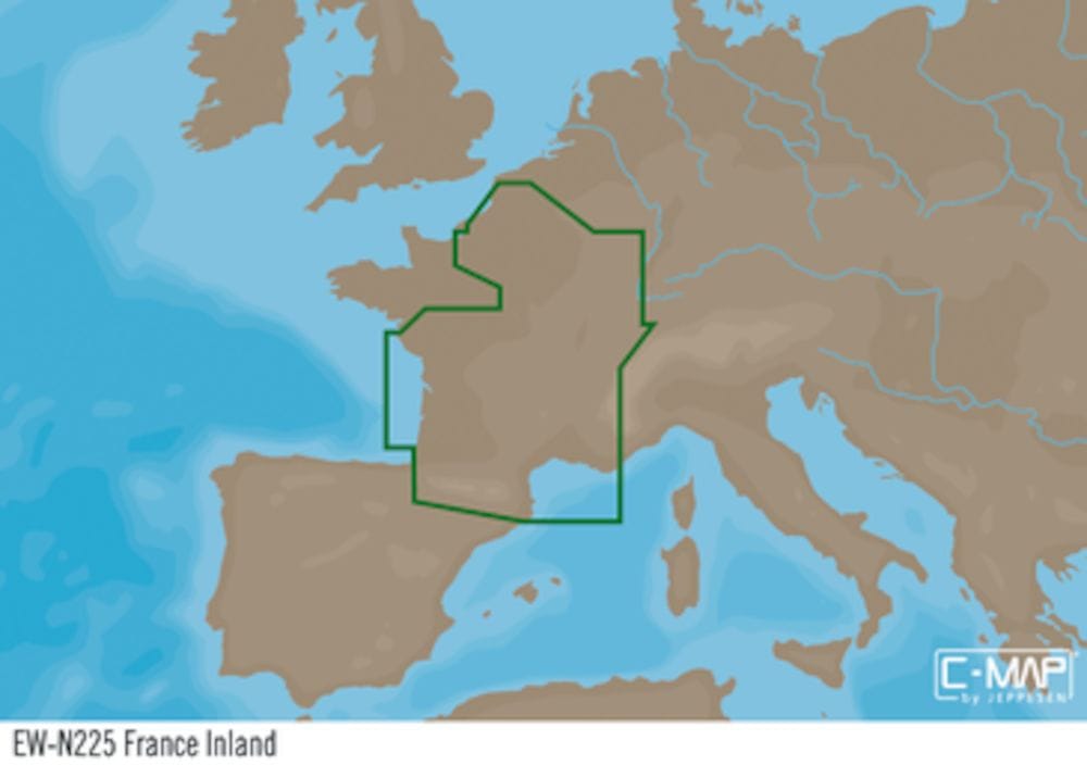 C-MAP EW-Y225 : المياه الداخلية في فرنسا