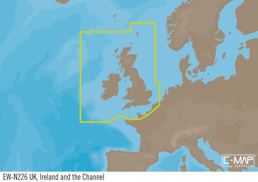 C-MAP EW-Y226 : UK, Irland og Kanalen