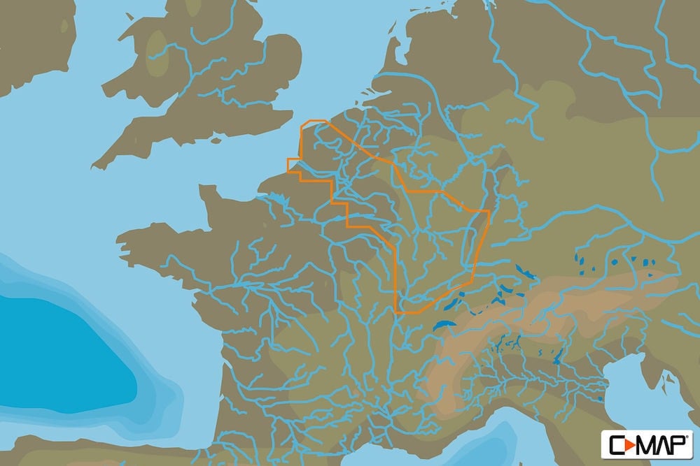 C-MAP EW-Y230 : France North East Inland Waters