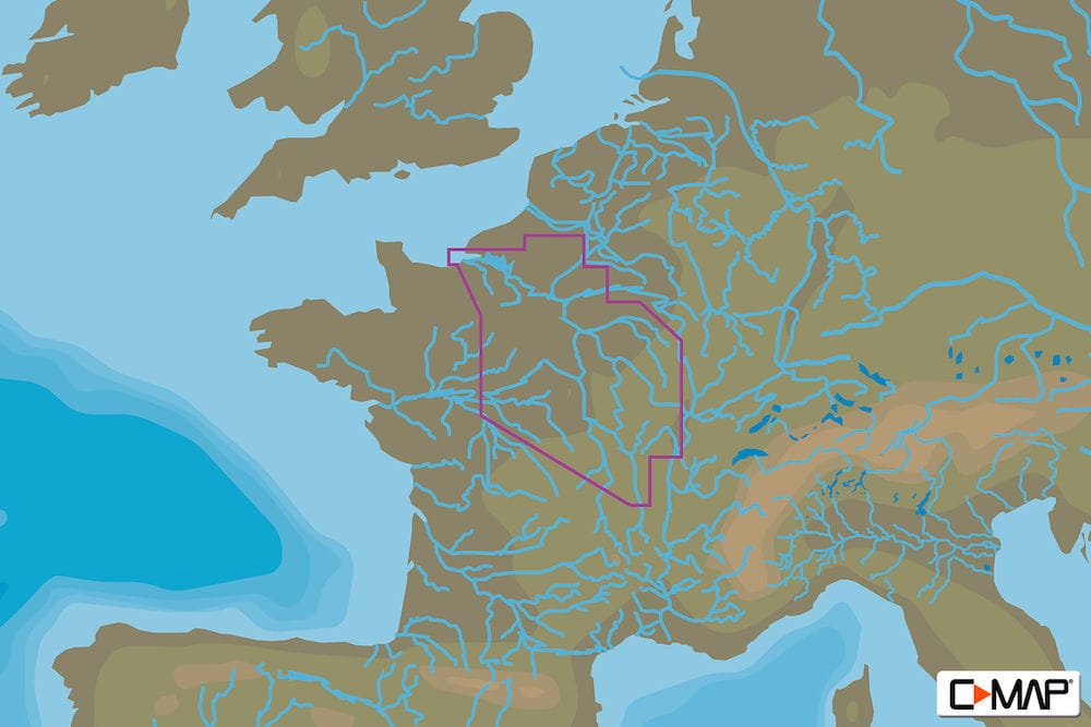 C-MAP EW-Y231 : France North West Inland Waters