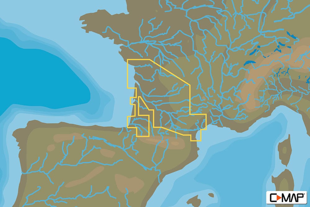 C-MAP EW-Y233 : France South West Inland Waters