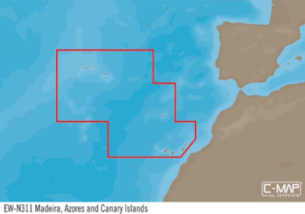 C-MAP EW-Y311 : Madeira  Azores and Canary Islands