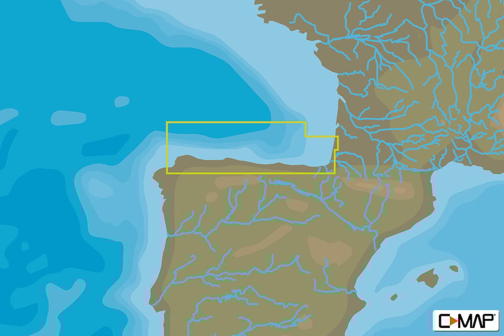 C-MAP EW-Y314 : MAX-N+ L: LA CORUNA TO MIMIZAN : West European Coasts - Local