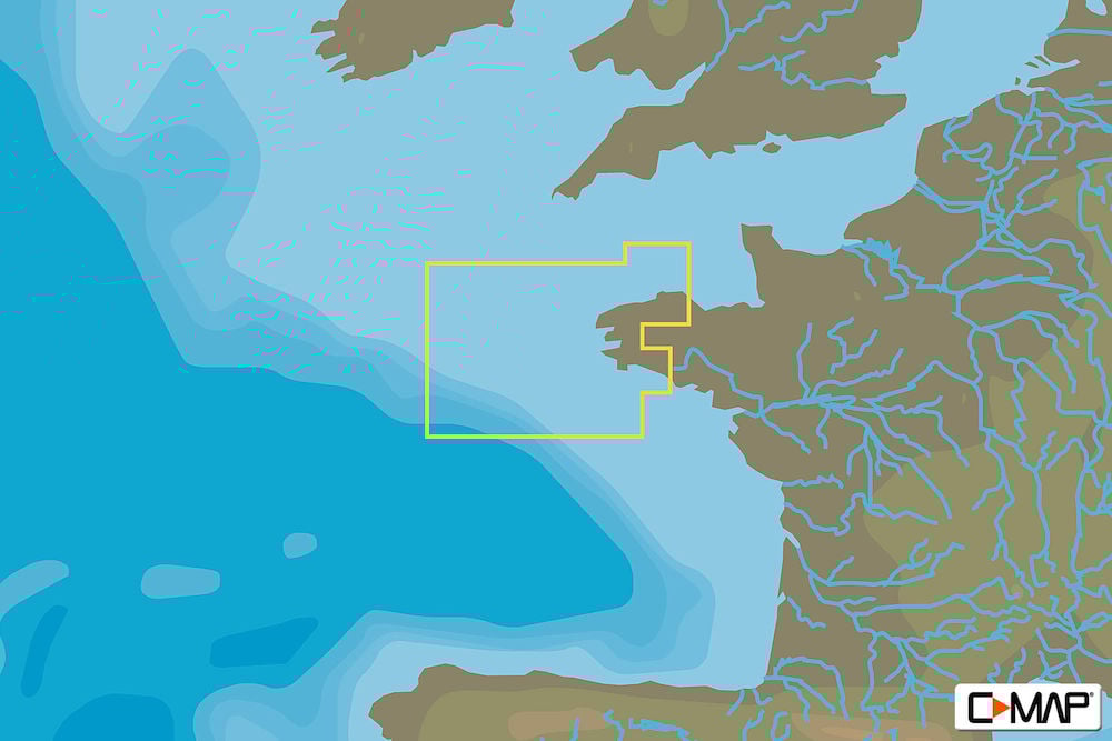C-MAP EW-Y317 : MAX-N+ L: LORIENT TO ILE DE BREHAT : West European Coasts - Local