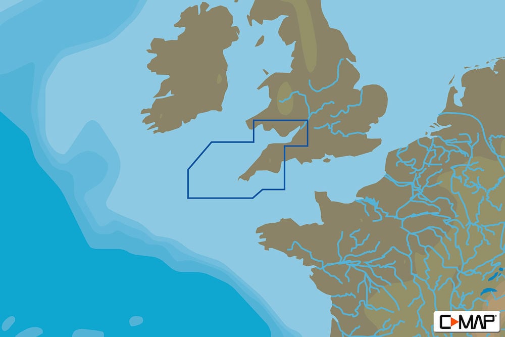 C-MAP EW-Y320 : MAX-N+ L: CALDEY ISLAND TO STRAIGHT POINT : West European Coasts - Local