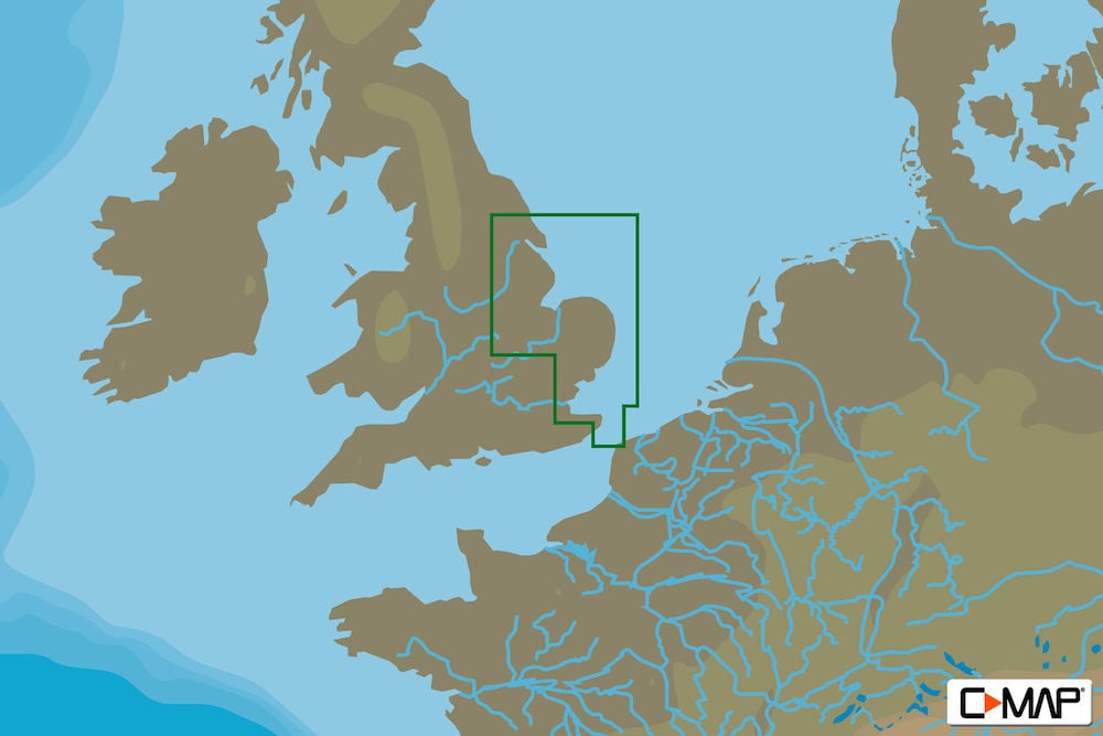 C-MAP EW-Y327 : MAX-N+ L: BRIDLINGTON TO DOVER STRAIT : West European Coasts - Local
