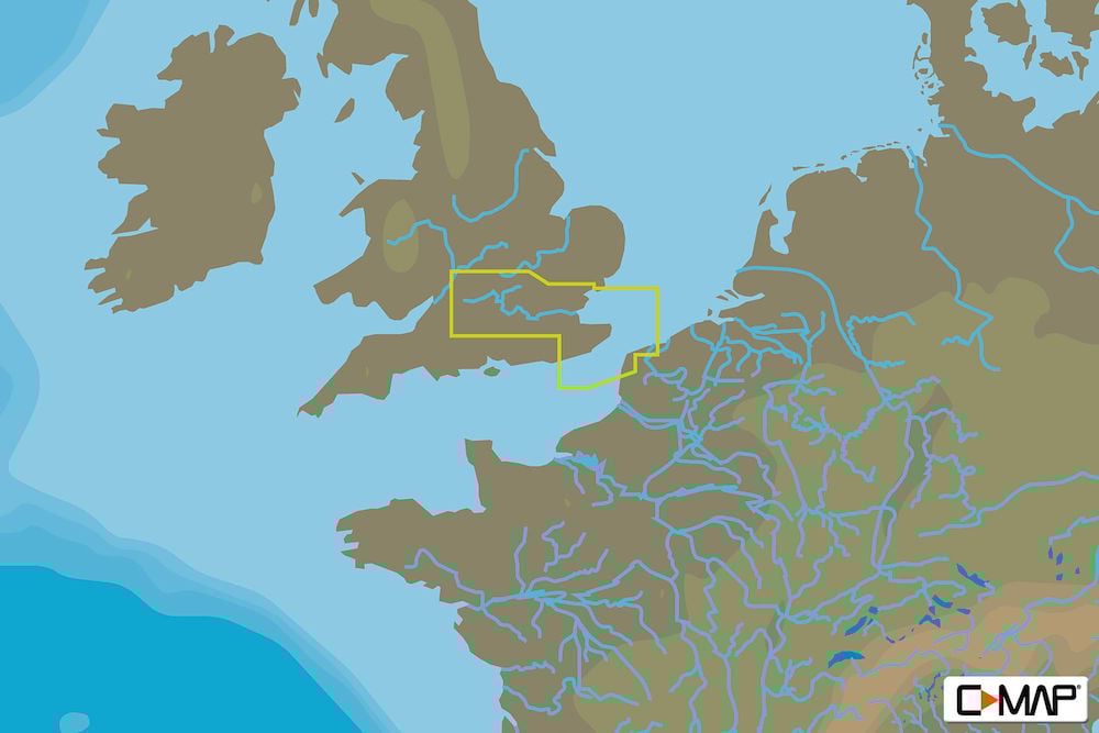 C-MAP EW-Y328 : MAX-N+ L: COLCHESTER TO EASTBOURNE AND THAMES : West European Coasts - Local