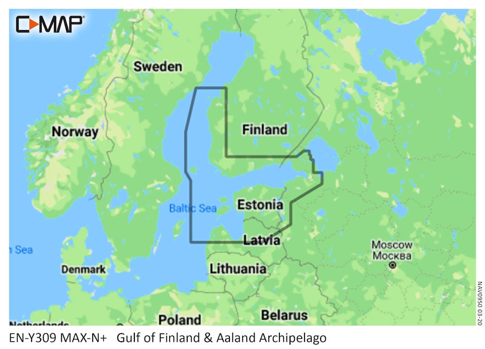 C-MAP GULF OF FINLAND & AALAND ARCHIPELAGO-MAX-N+
