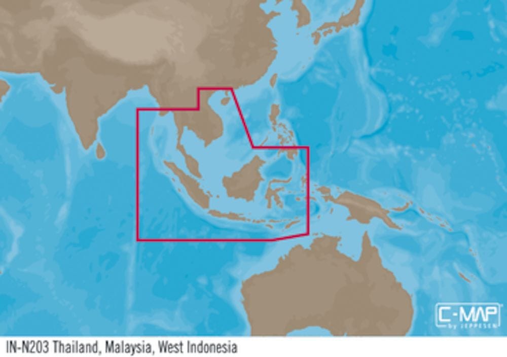 C-MAP IN-Y203 : Thailand  Malaysia  West Indonesia