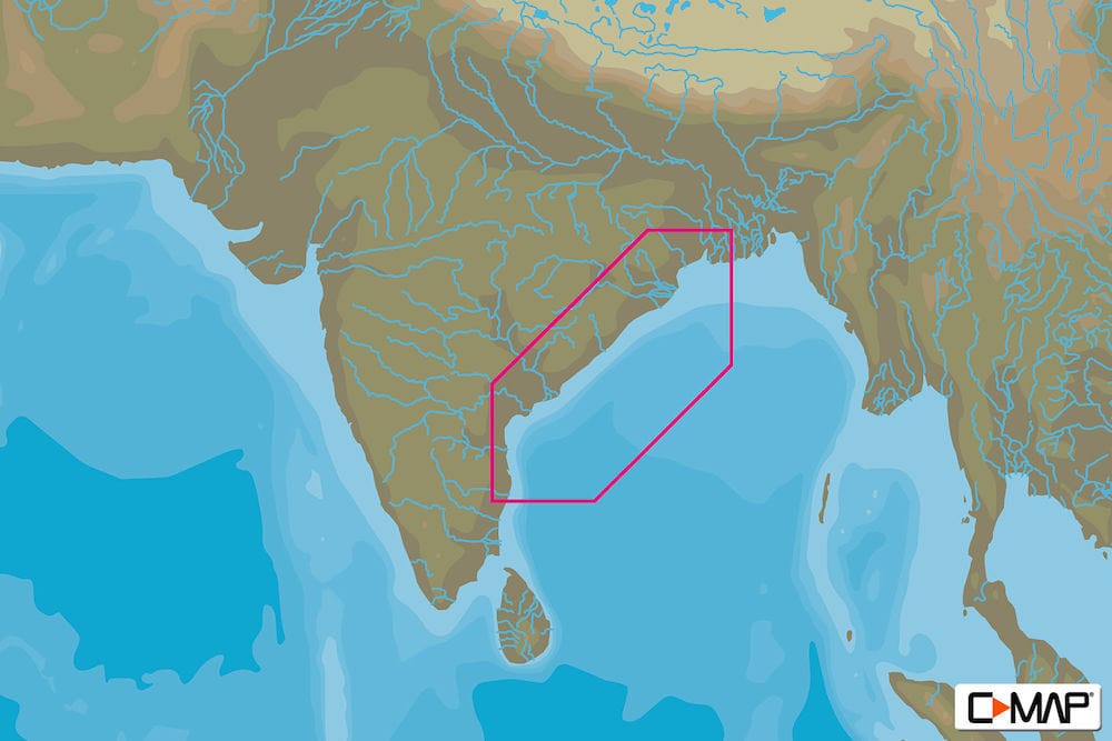 C-MAP IN-Y214 : India North East Coasts