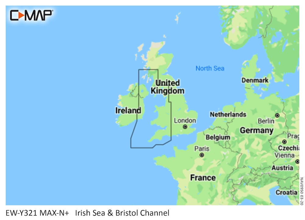 C-MAP IRISH SEA AND BRISTOL CHANNEL-MAX-N+