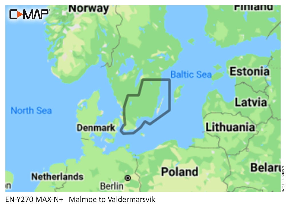 C-MAP MALMOE - VALDERMARSVIK-MAX-N+
