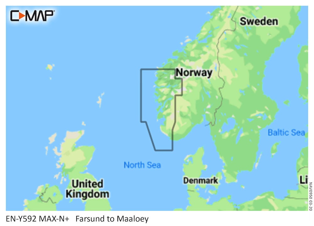 C-MAP MAX-N+ Local Chart Farsund to Maaloey