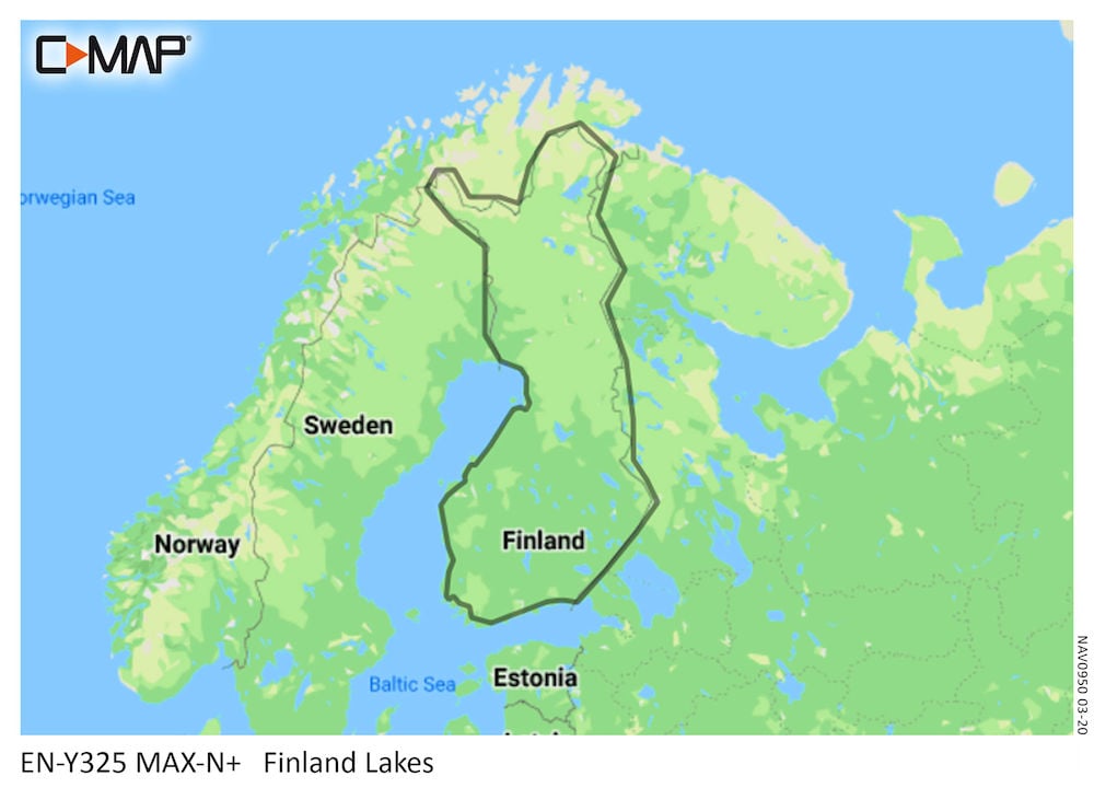 C-MAP MAX-N+ Local Chart Finland Lakes