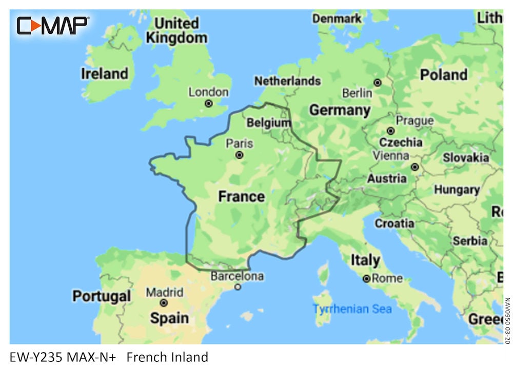 C-MAP MAX-N+ Local Chart French Inland