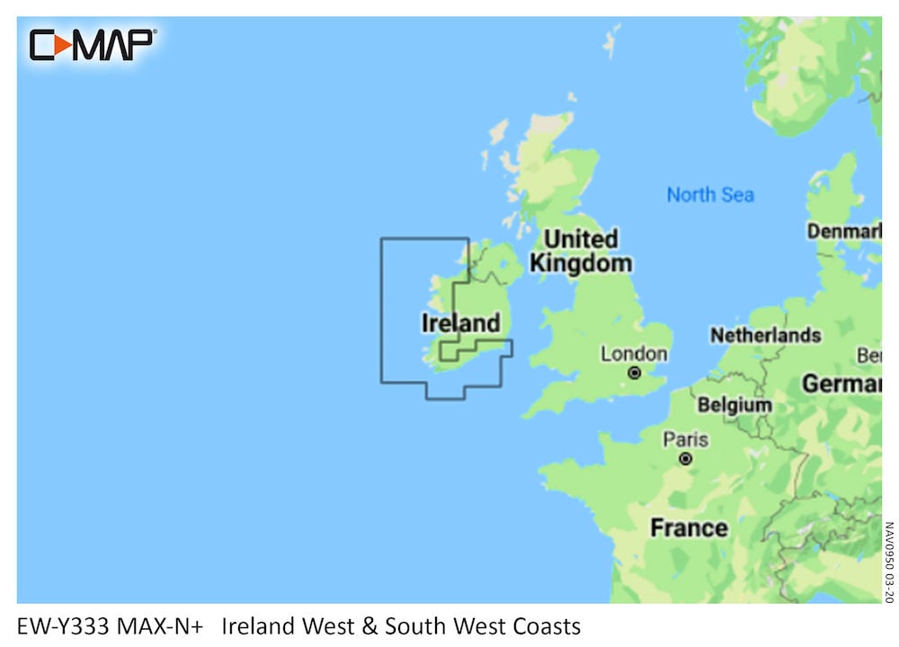 C-MAP MAX-N+ Local Chart Ireland West & South West Coasts