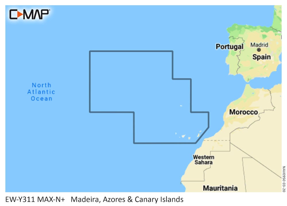 C-MAP MAX-N+ Local Chart Madeira