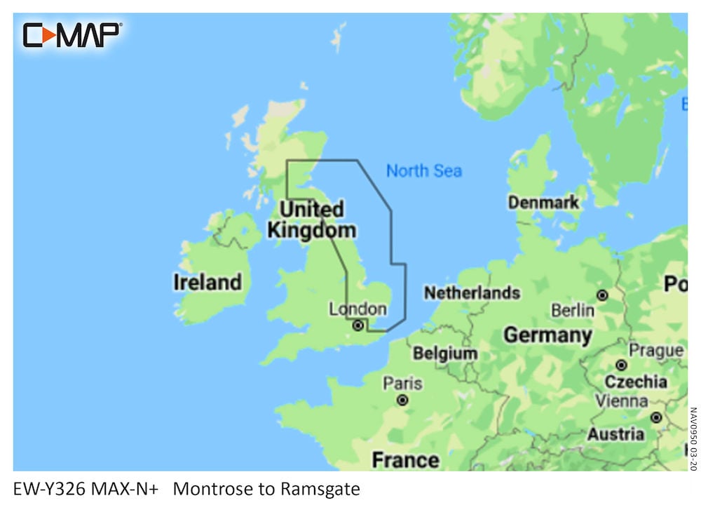 C-MAP MAX-N+ Local Chart Montrose to Ramsgate