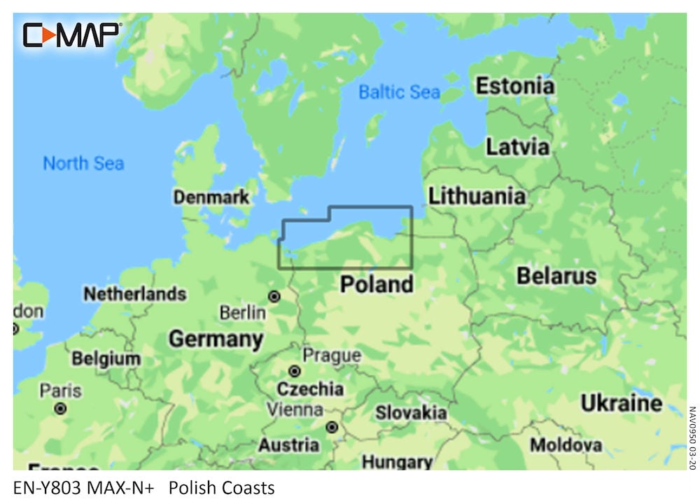 C-MAP MAX-N+ Local Chart Polish Coasts