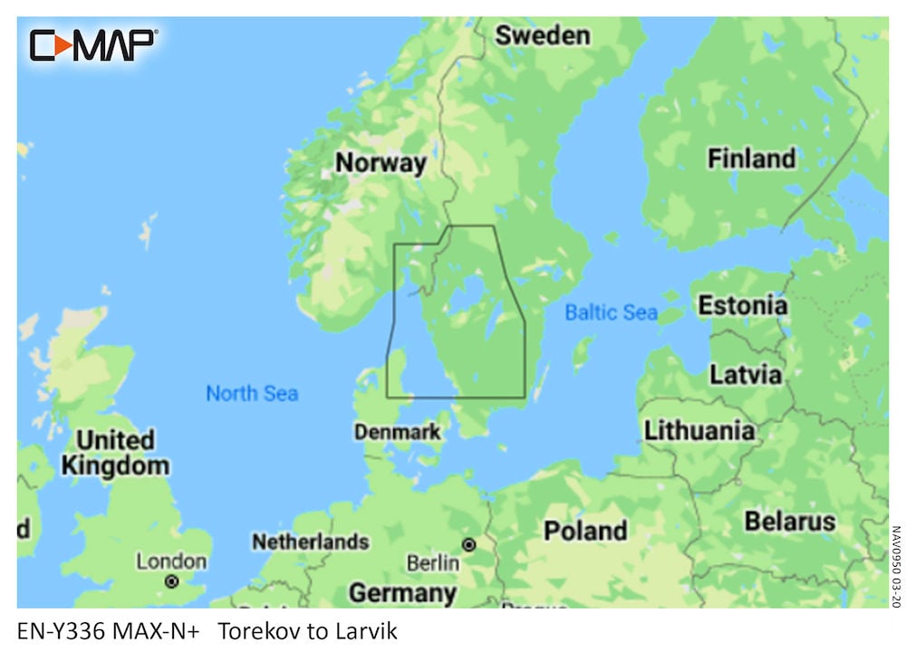 C-MAP MAX-N+ Local Chart Torekov to Larvik