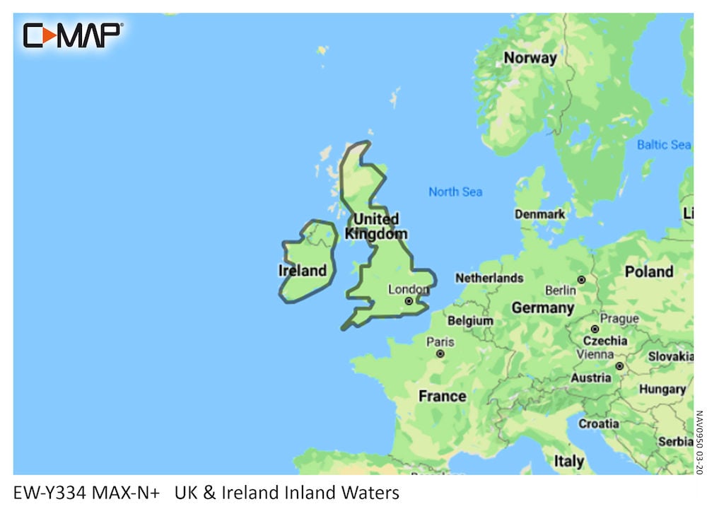 C-MAP MAX-N+ Local Chart UK & Inland Waters