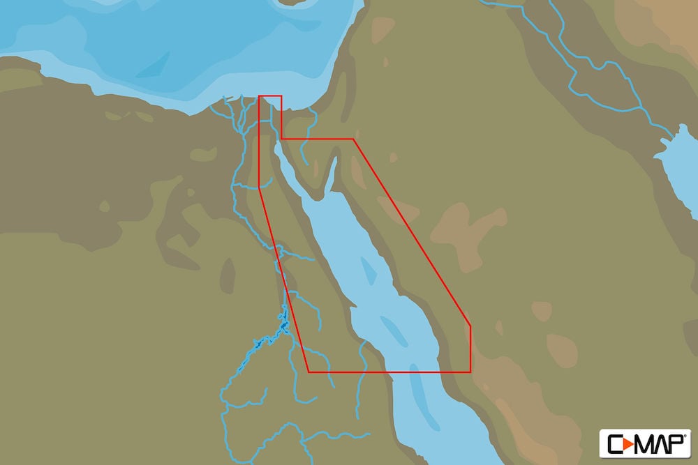 C-MAP ME-N008 : Egyptian Red Sea Coasts