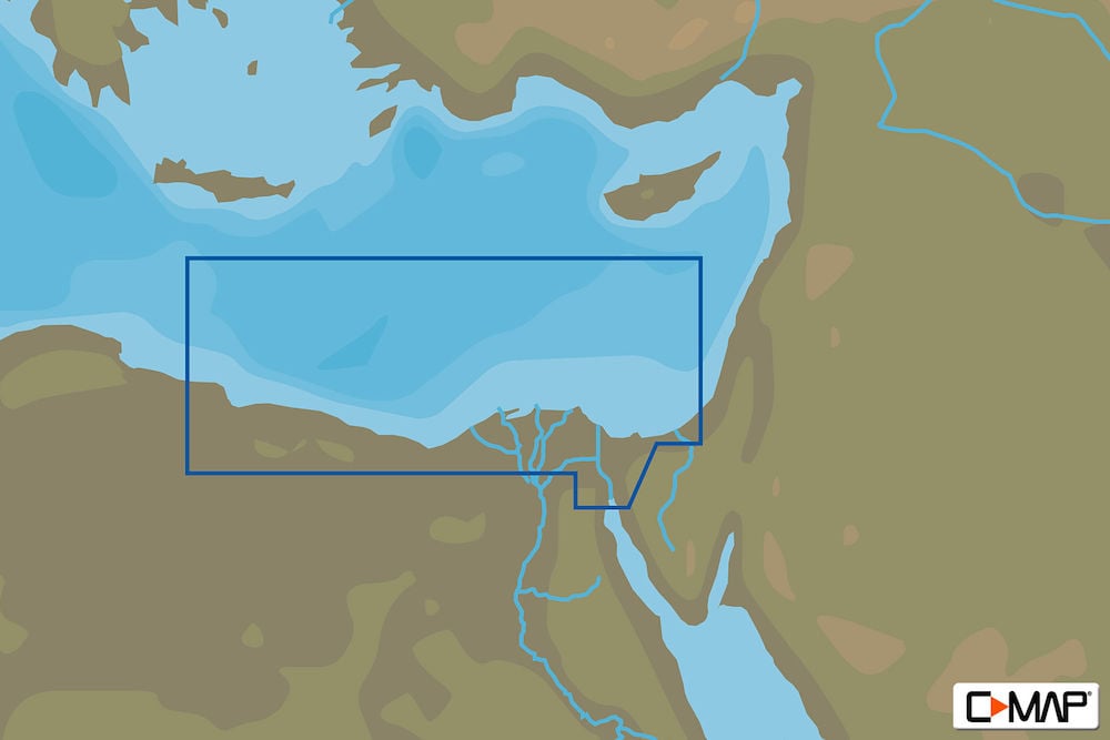 C-MAP ME-N014 : MAX-N L: EGYPTIAN MEDITERRANEAN COAST : Red Sea