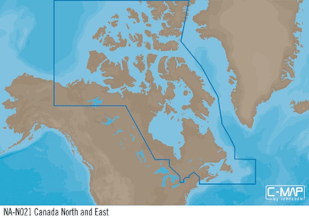 C-MAP NA-Y021 : Canada North and East