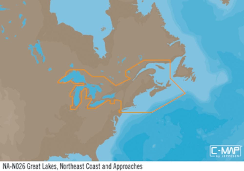 C-MAP NA-Y026 : Great Lakes  Northeast Coast   Appr.