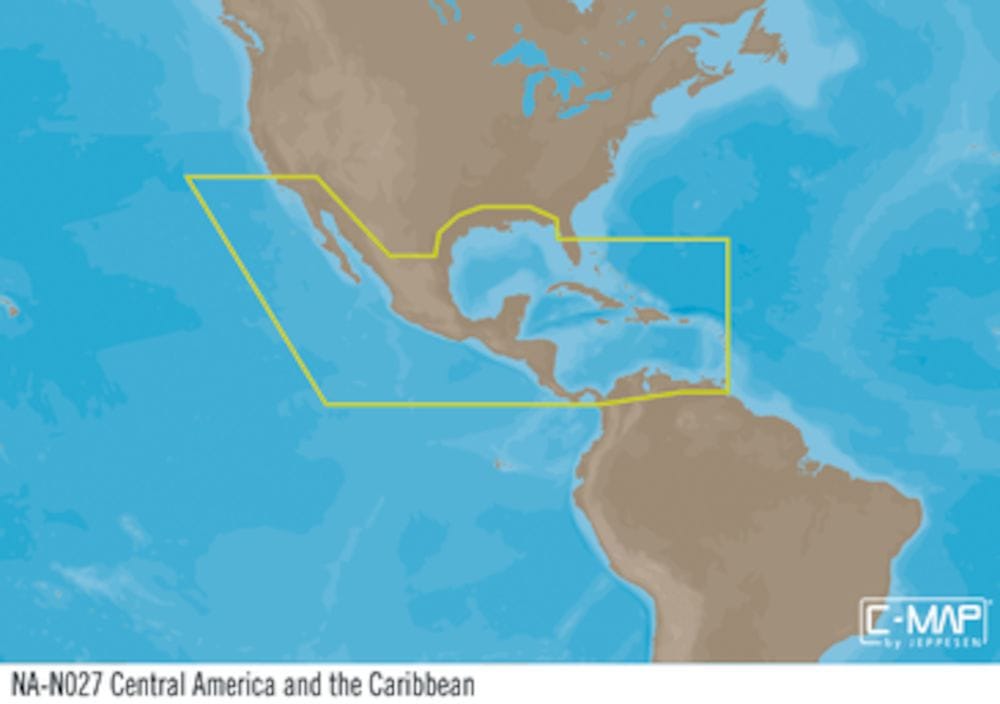 C-MAP NA-Y027 : Central America and the Caribbean