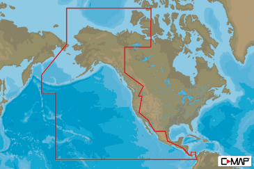 C-MAP NA-Y035 - Pacific Coast:Panama