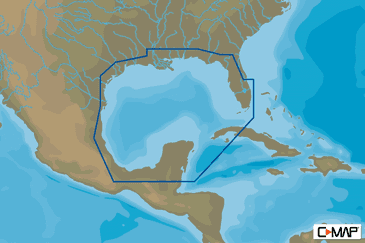 C-MAP NA-Y064 - Gulf Of Mexico - MAX-N+ - AMER - Wide