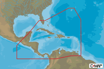 C-MAP NA-Y065 - The Caribbean & Central America - MAX-N+ - AMER - Wide