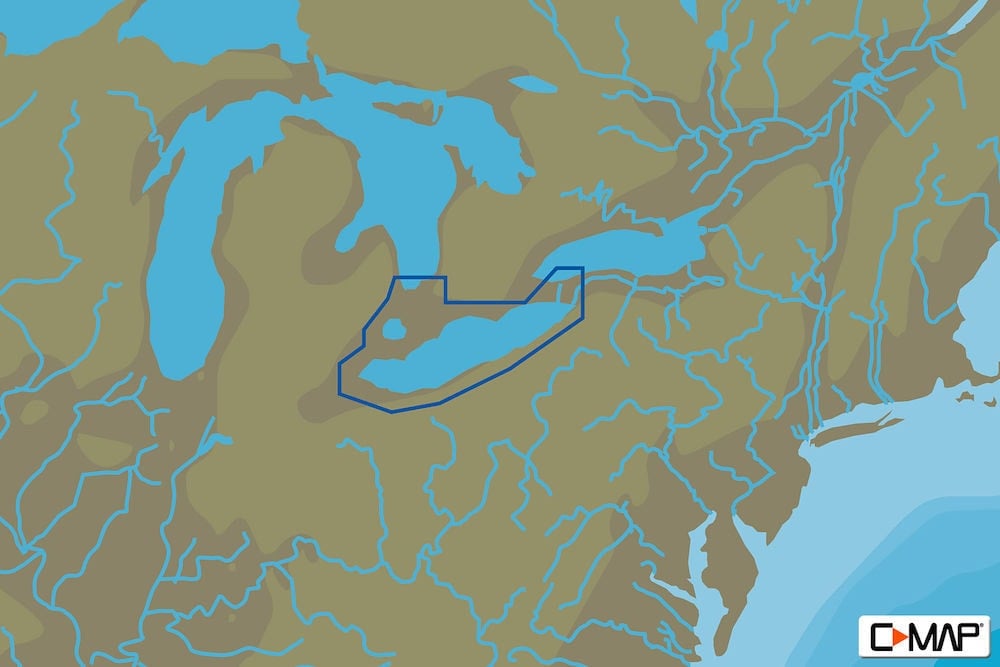 C-MAP NA-Y933 : Lake Erie and Lake St. Clair