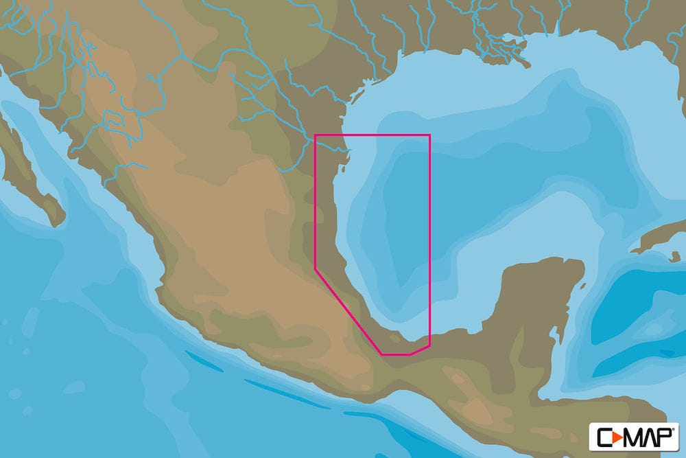 C-MAP NA-Y946 : Brownsville  TX to Coatzacoalcos  MX