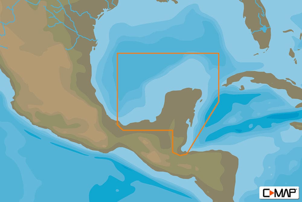 C-MAP NA-Y947 : Coatzacoalcos  MX to Honduras Bay  GT