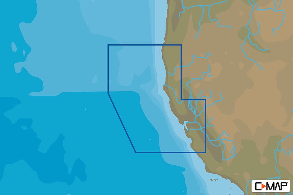C-MAP NA-Y953 : Point Sur to Cape Blanco