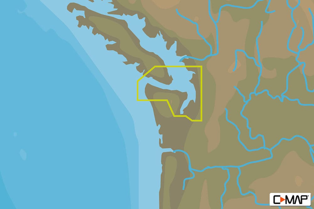 C-MAP NA-Y955 : Puget Sound  Juan De Fuca   San Juan Islands