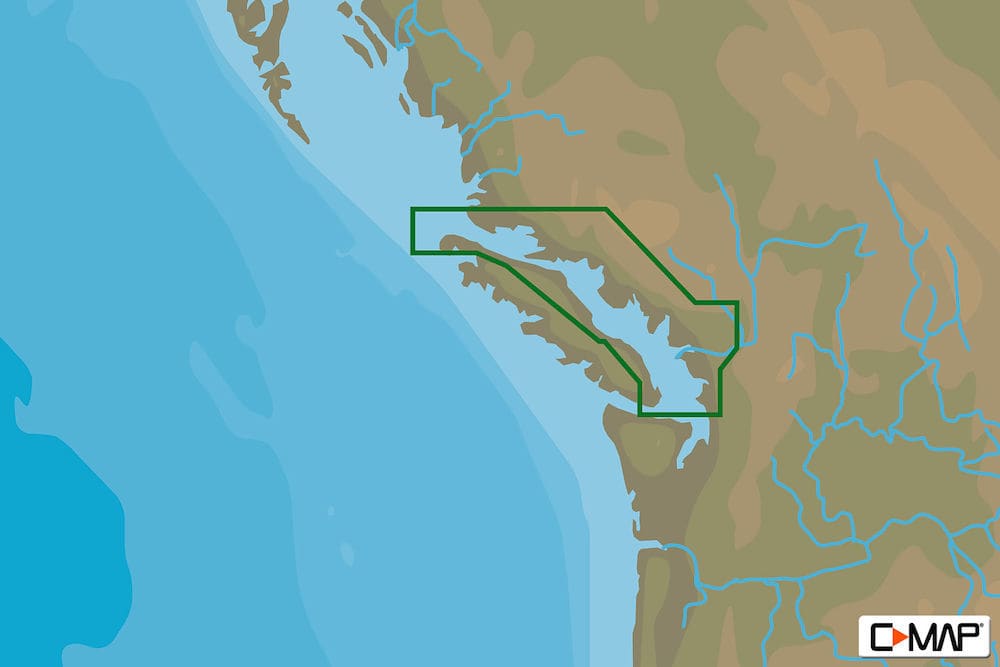 C-MAP NA-Y957 : San Juan Islands to Nigei Island