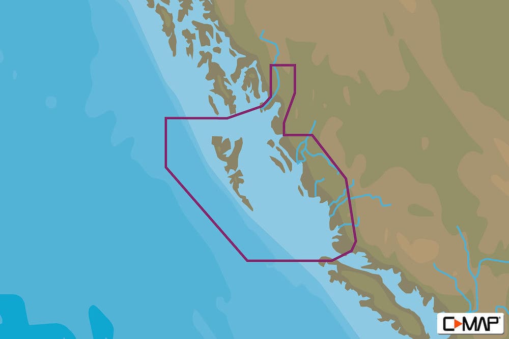 C-MAP NA-Y958 : Queen Charlotte Sound to Dixon Entrance
