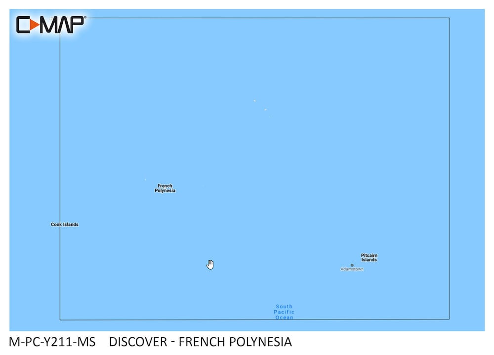 C-MAP PC-Y211 French Polynesia MAX-N+ Oceania Local