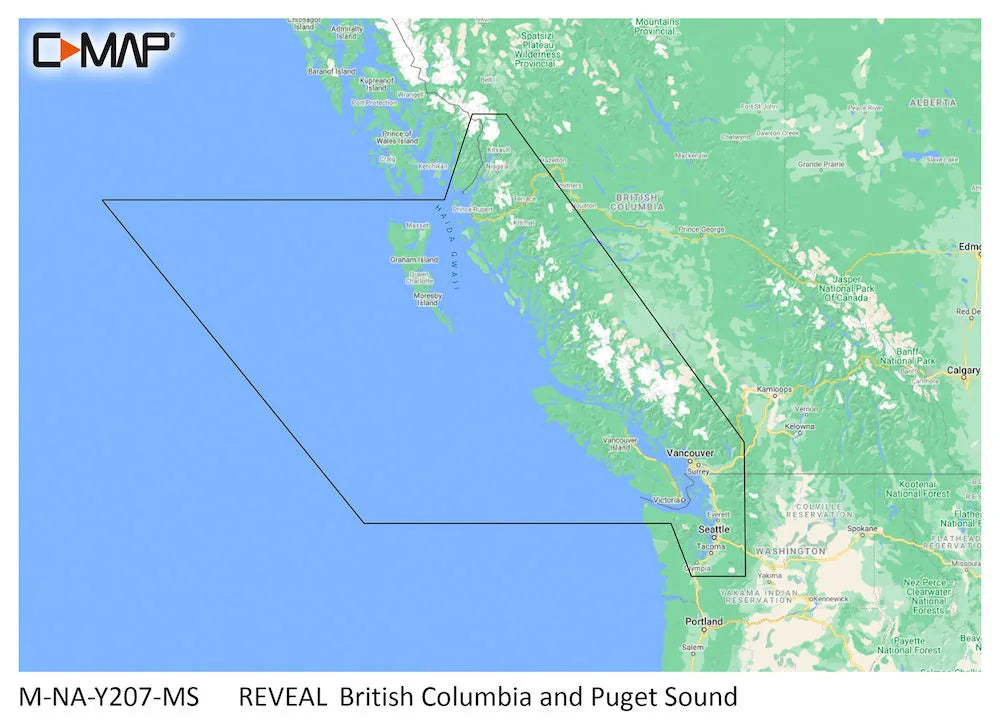 C-MAP Reveal British Columbia & Puget Sound