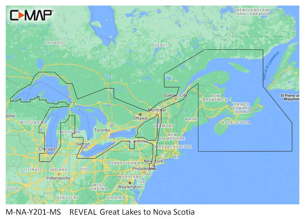 C-MAP Reveal Great Lakes TO