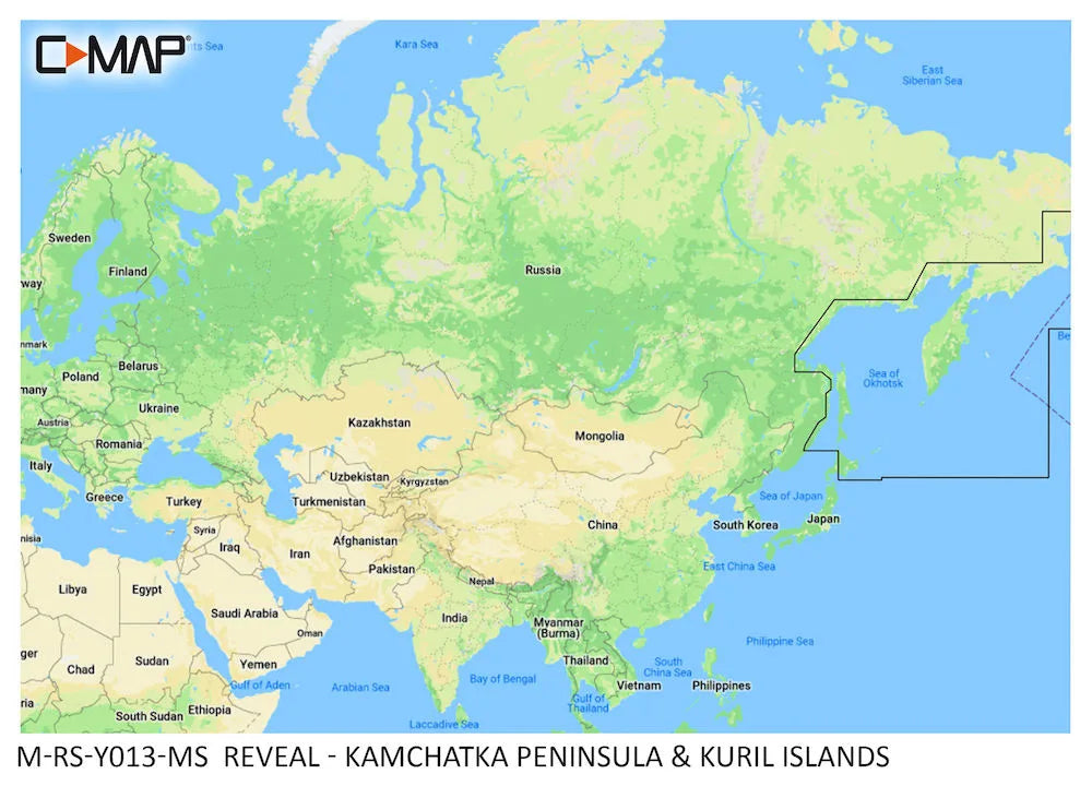 C-MAP Reveal Kamchatka Peninsula & Kuril Islands
