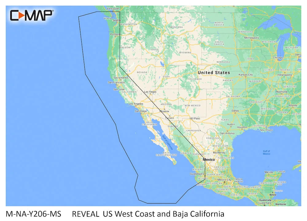 C-MAP Reveal US West Coast &