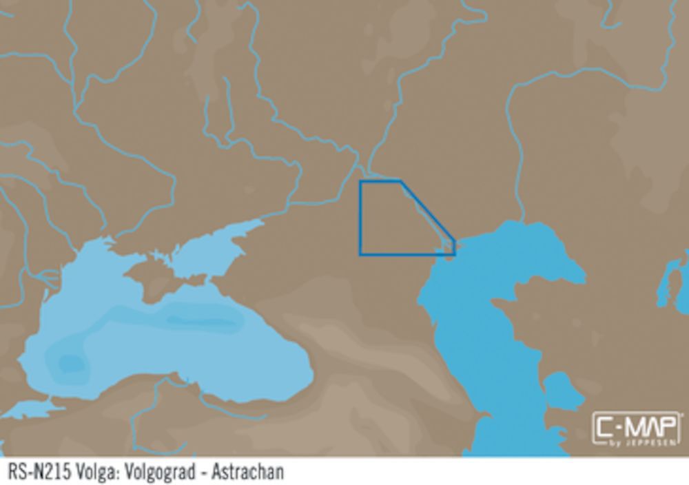 C-MAP RS-Y215 : Volga- Volgograd- Astrachan