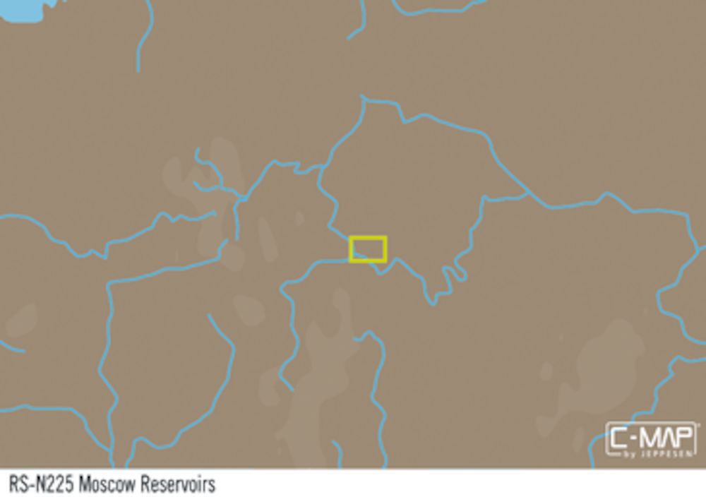 C-MAP RS-Y225 : Moscow Reservoirs and Lakes